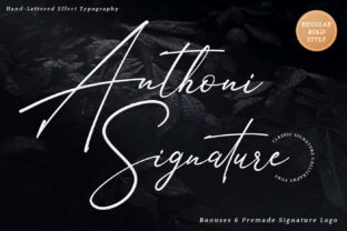 Anthoni Signature: A Handwritten Script for Editorial Design