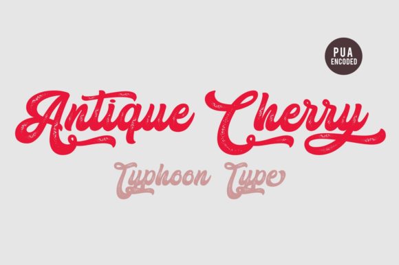 Antique Cherry: A Playful Vintage Script for Campaigns