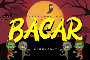 Bacar: A Spooky Bold Script for Halloween Campaigns