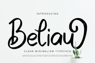 Beliau: A Minimalist Script Font for Editorial Design