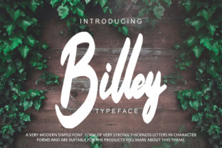 Billey: A Thick Script Font for Digital Branding