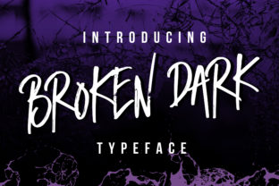 Broken Dark: A Raw Script Font for Bold Editorial Design