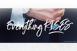 Everything Rises: A Dynamic Script Typeface for Brands