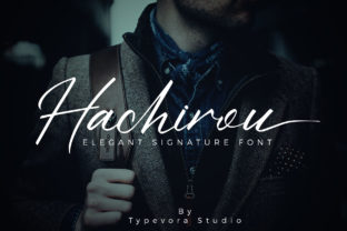 Hachirou: A Bold Script Font for Editorial Design