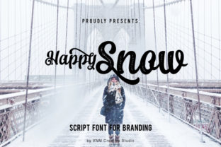 Happy Snow: A Playful Script for Modern Branding