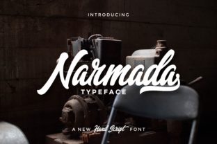 Narmada: A Modern Script Typeface for Editorial Design