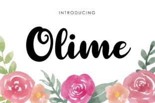 Olime: A Cheerful Script Font for Web Design