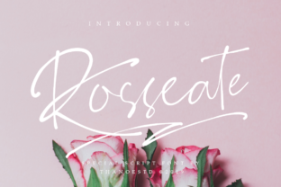 Rosseate: A Bold Script Font for Editorial Design