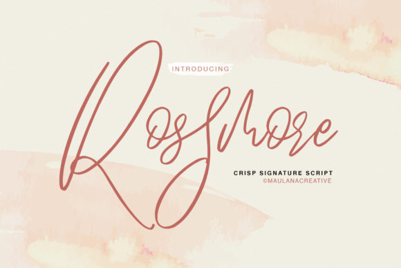 Rossmore: The Bold Script Font for Marketers