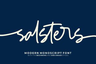 Salsters: The Natural Script Font for Crafters