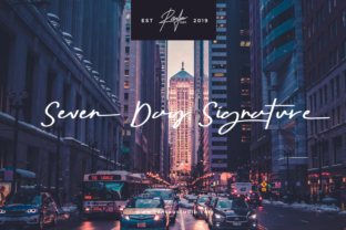 Seven Day Signature: A Charming Script Font for Crafters