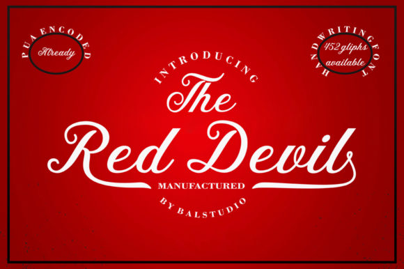 The Red Devil: A Playful Script Font for Bold Branding