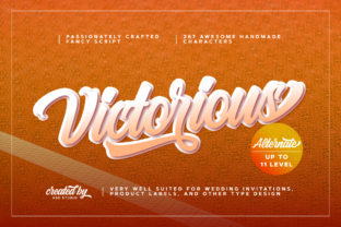 Victorious: A Bold Script Font for Vintage Branding