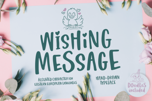 Wishing Message: A Handwritten Script Font for Makers